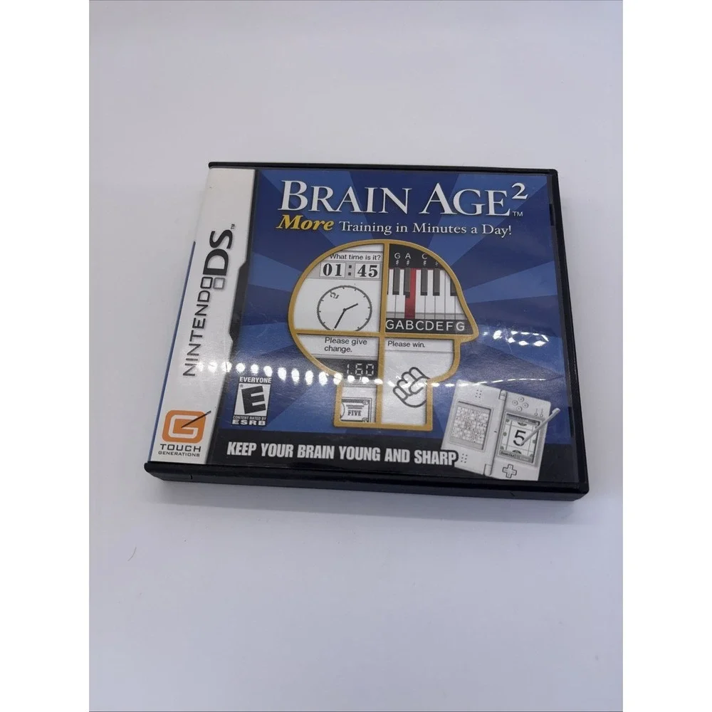 Brain Age 2 More Training in Minutes a Day Nintendo DS 2007 NTR-ANME-USA